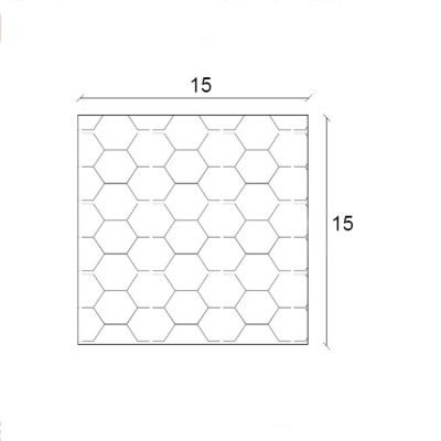 Silicone sponge rubber square cord white | 15 x 15 mm | per meter